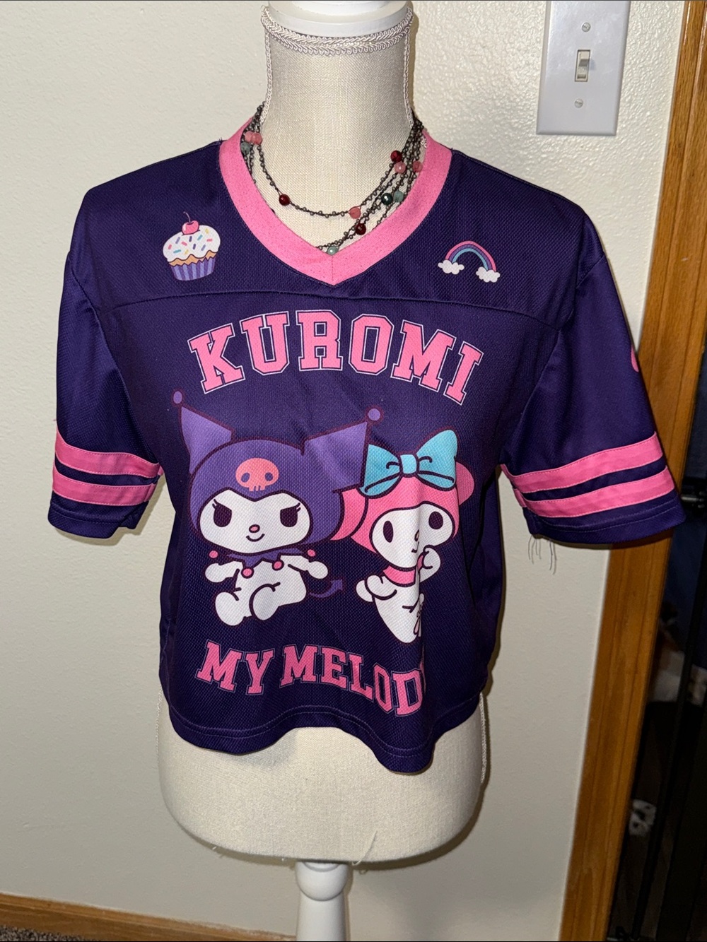 Sanrio Kuromi & My Melody Crop Jersey size XXS